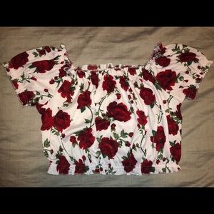 Roses Off the Shoulder Top